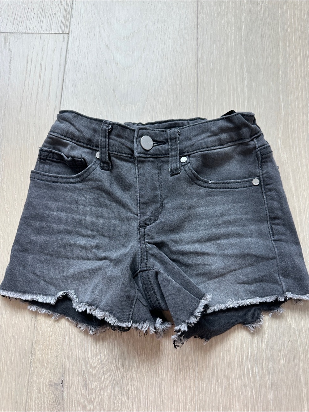 Joe's Jeans Black Frayed Hem Denim Shortie